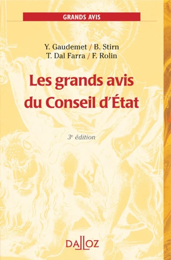 Les grands avis du Conseil d'État (3e éd.)