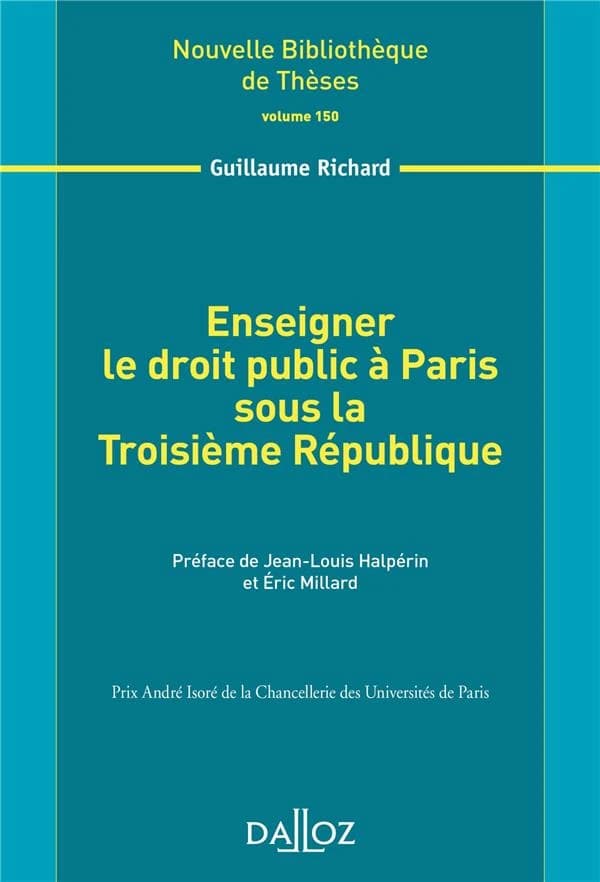 Enseigner le droit public à Paris sous la Troisième République