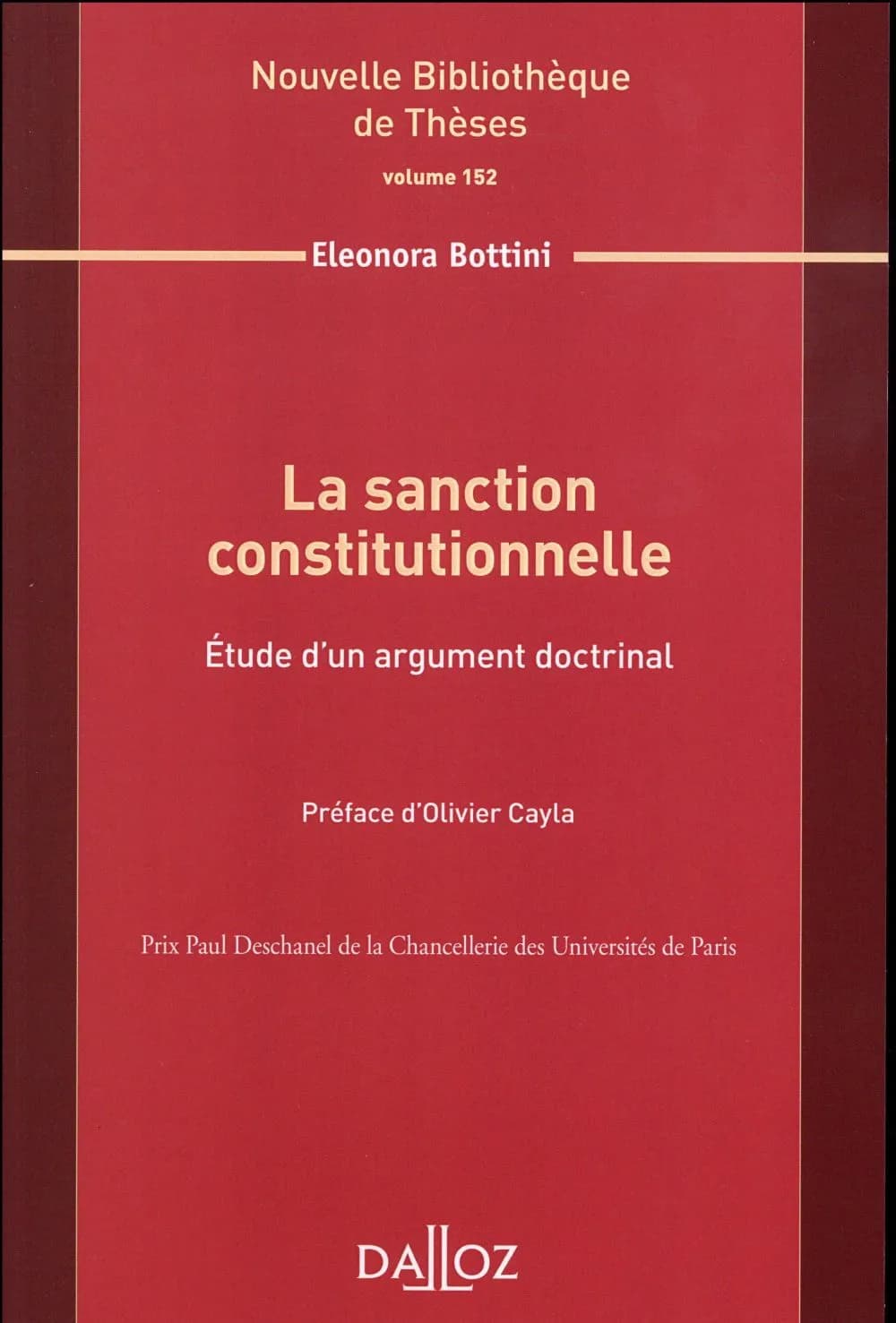 La sanction constitutionnelle : étude d'un argument doctrinal