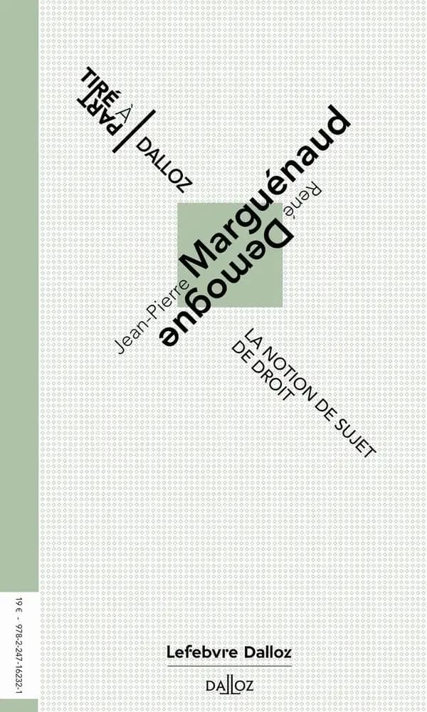 La notion de sujet de droit