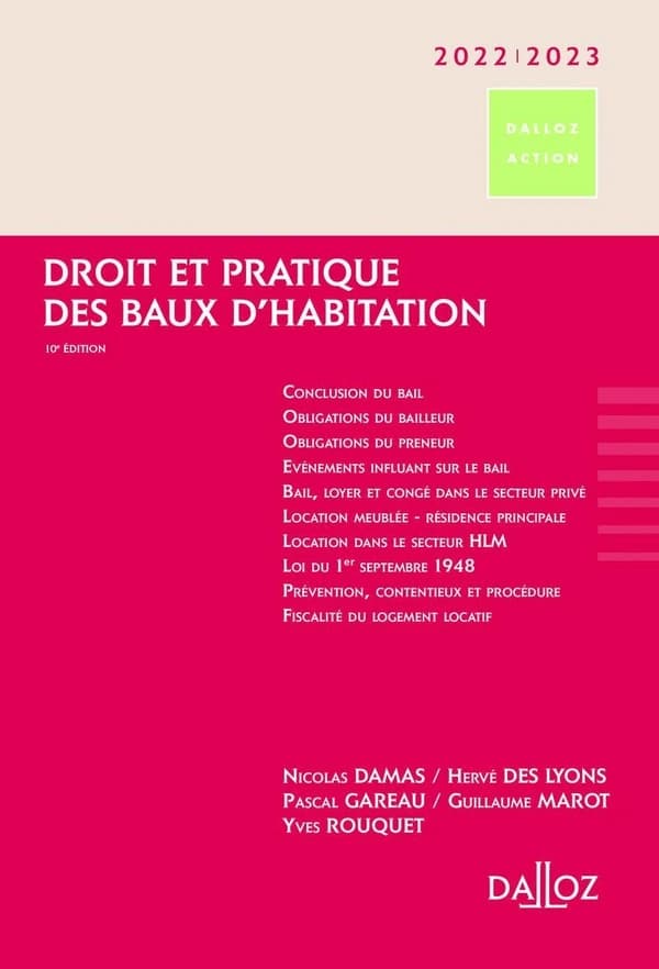 Droit et pratique des baux d'habitation (10e éd., 10 novembre 2021)