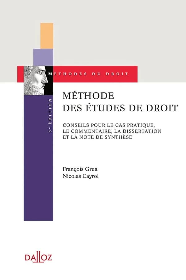 Méthode des études de droit : conseils pour le cas pratique, le commentaire, la dissertation et la note de synthèse (5e éd.) François Grua, Nicolas Cayrol