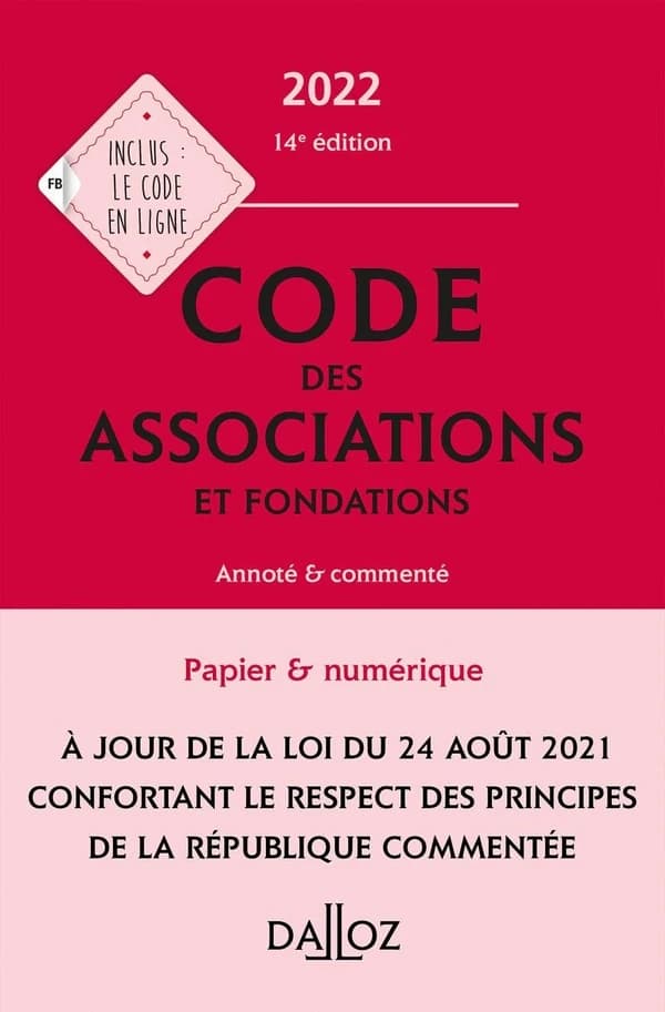 Code des associations et fondations : annoté & commenté (14e éd., 2022)