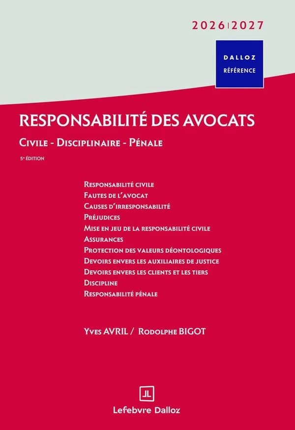 Responsabilité des avocats (5e éd.)