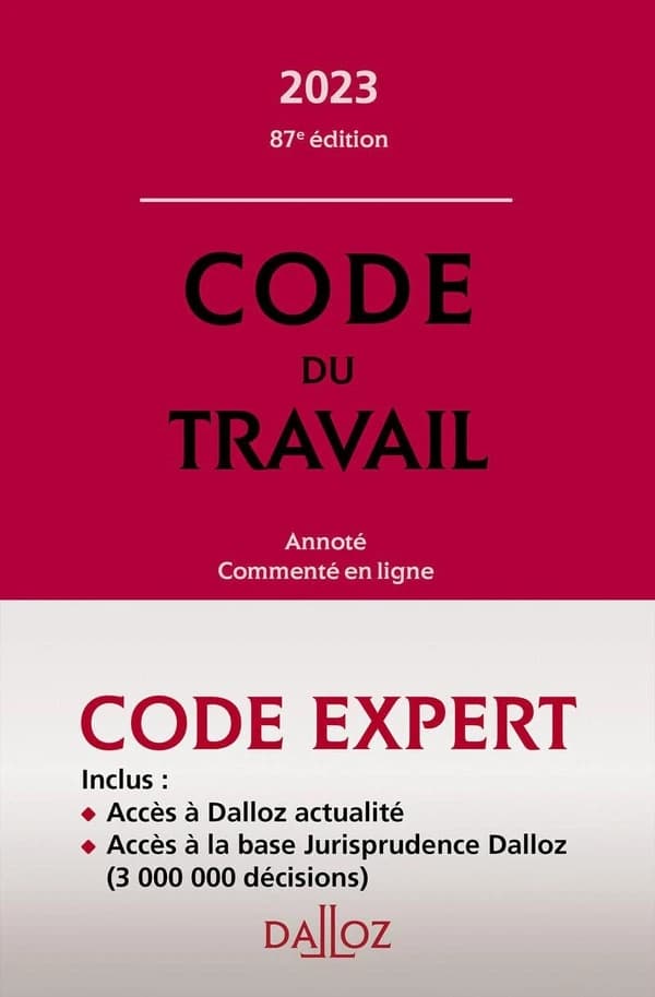 Code dalloz expert travail (édition 2023)