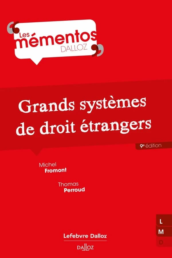 Grands systèmes de droit étrangers (9e éd., 2023) Michel Fromont,... Thomas Perroud,...