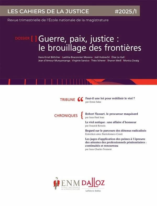 Les cahiers de la justice n.1