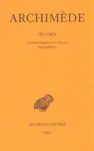 Commentaires d'Eutocius et Fragments