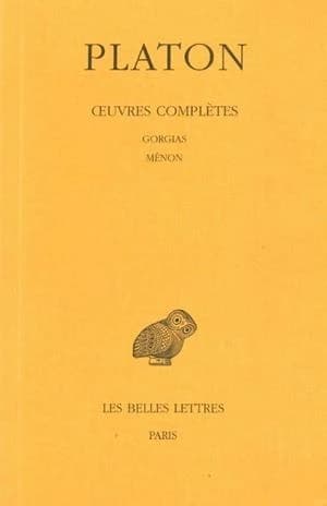 Œuvres complètes. Tome III. 1ère partie, Protagoras