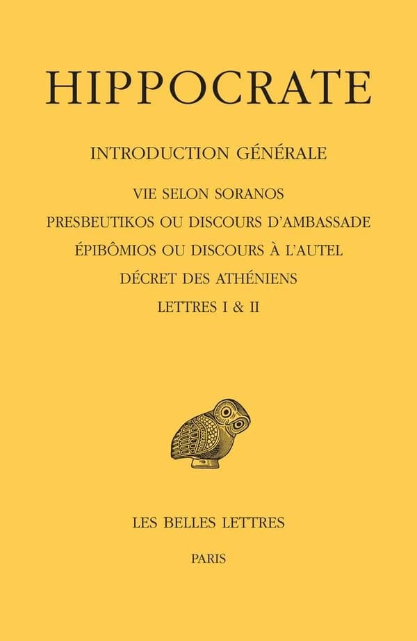 Hippocrate. Tome I. 1re partie, Introduction générale