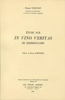 Étude sur In vino veritas de Kierkegaard