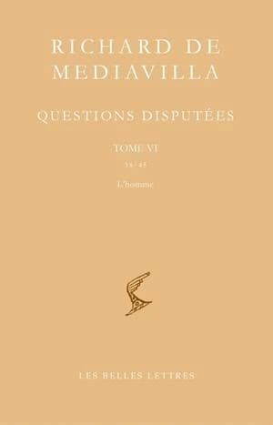 Questions disputées. Tome VI, Questions 38-45 : l'homme