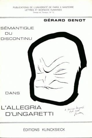 Semantique du discontinu dans  l'allegria  d'ungaretti