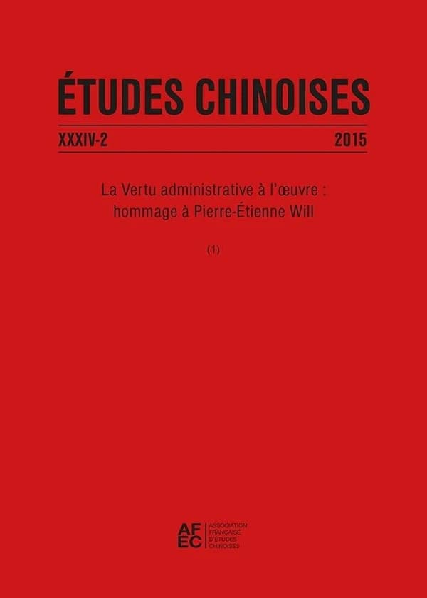 Etudes chinoises xxxiv-2 (2015)