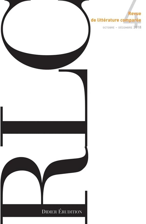 Revue de littérature comparée n.4 (édition 2018)