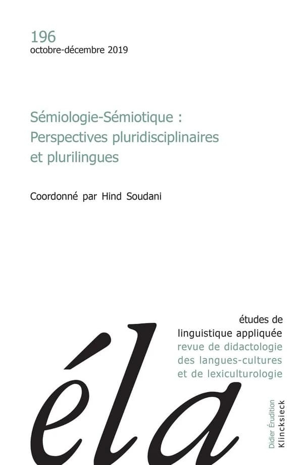 Etudes de Linguistique Appliquee - N4