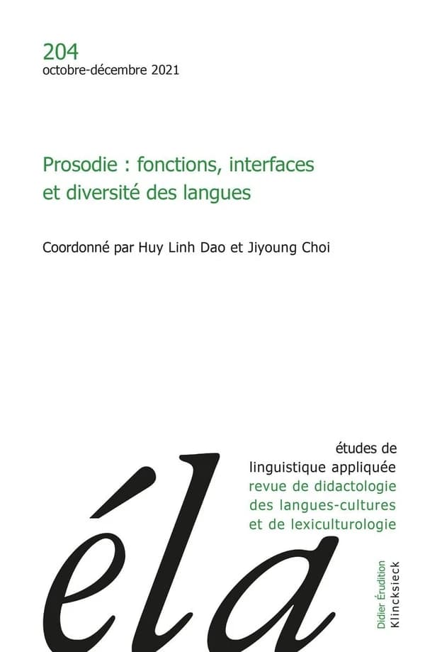 Etudes de Linguistique Appliquee - N4