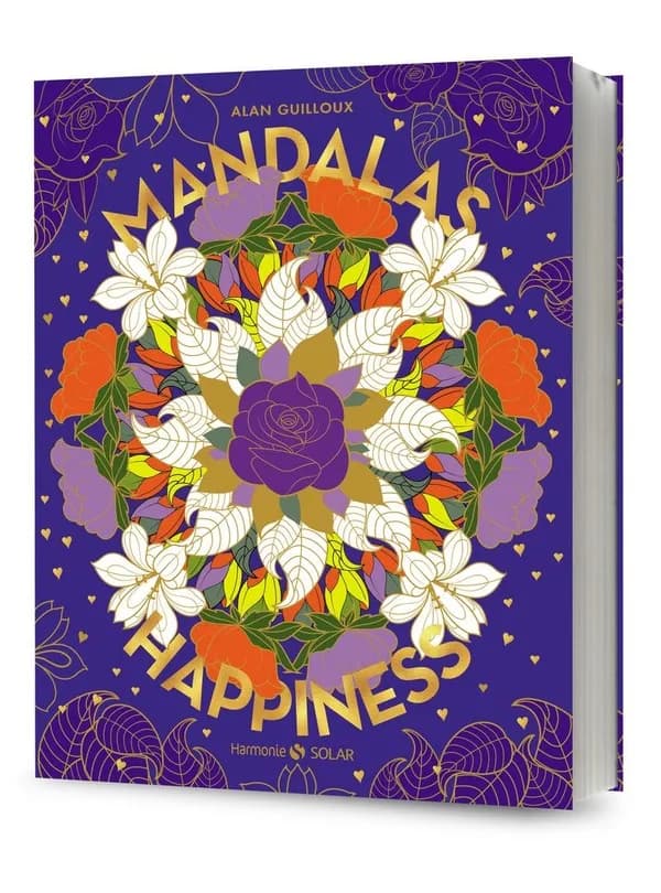 Mandalas happiness : [Album à colorier]