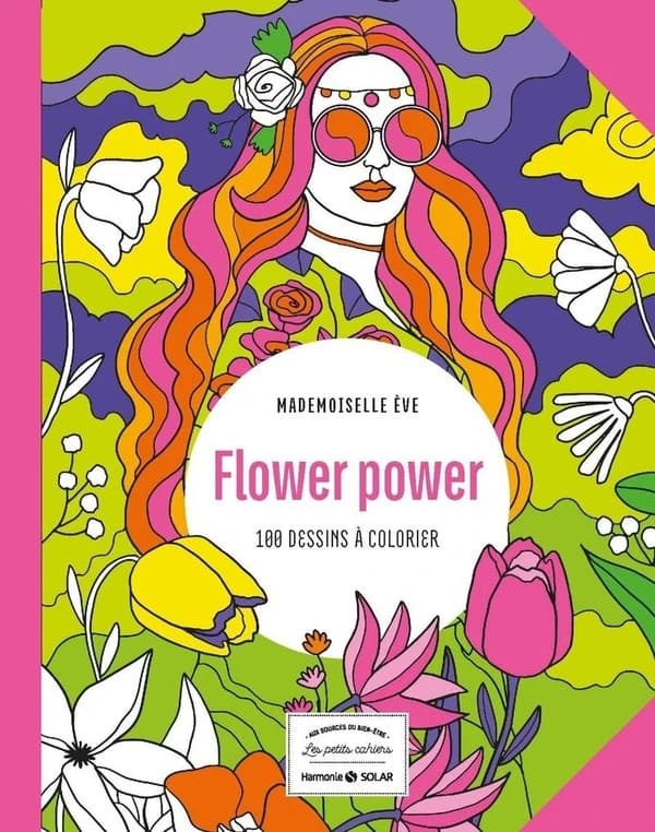 Flower power : 100 dessins à colorier