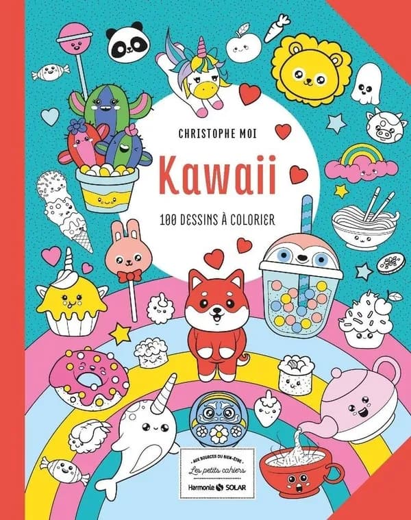 Kawaii : 100 dessins à colorier