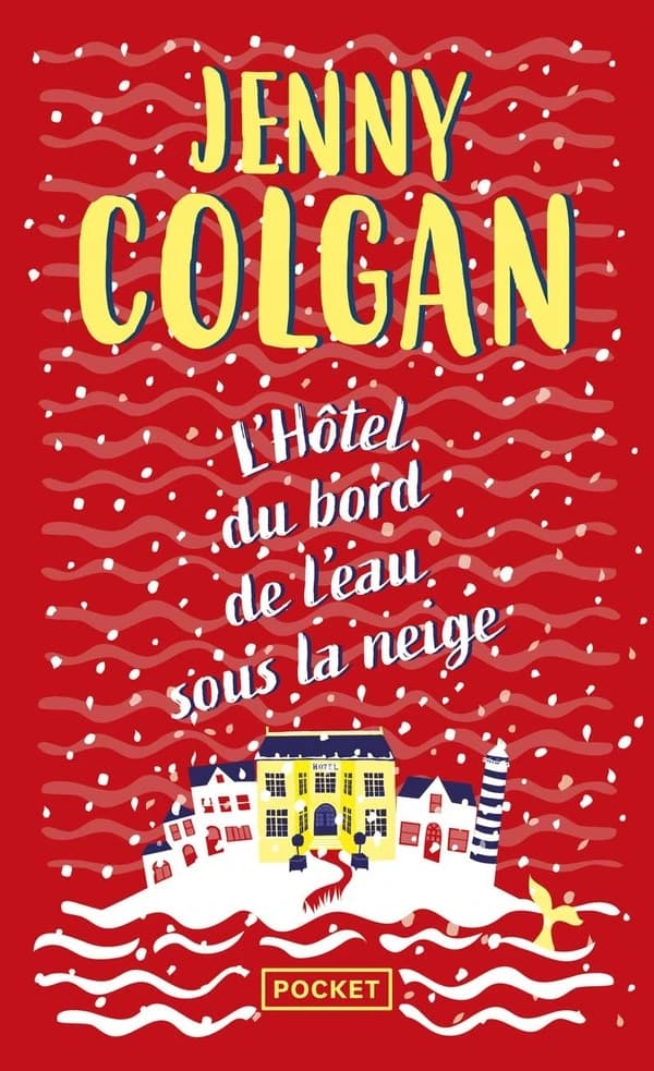 L'hôtel au bord de l'eau sous la neige
