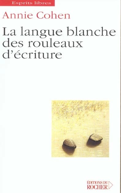 La langue blanche des rouleaux d'écriture