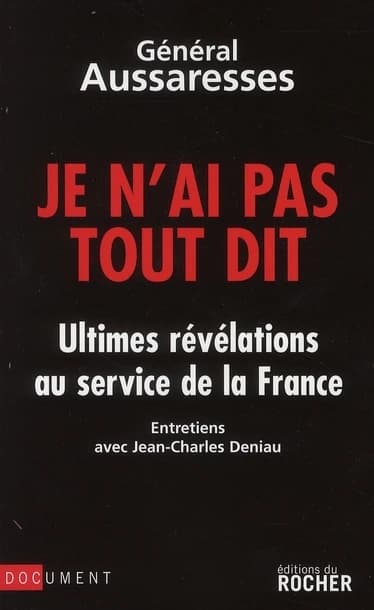 Je n'ai pas tout dit : entretiens avec Jean-Charles Deniau