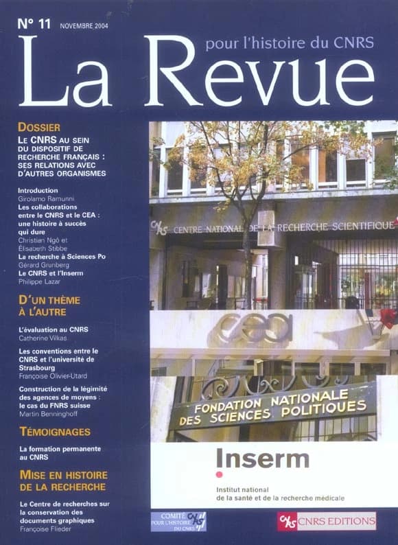 Le CNRS au sein du dispositif de recherche grançais