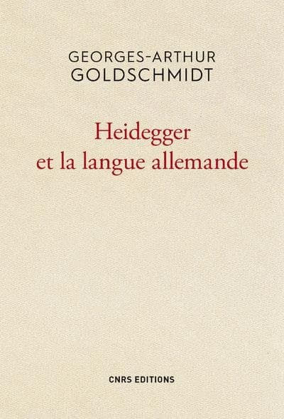 Heidegger et la langue allemande