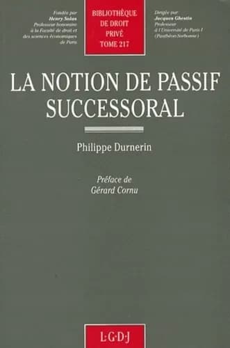 La notion de passif successoral