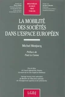 La mobilité des sociétés dans l'espace européen