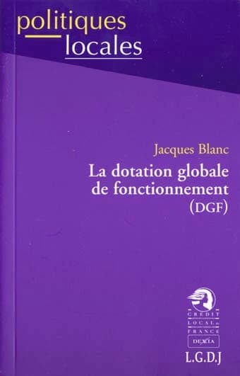 La dotation globale de fonctionnement, DGF