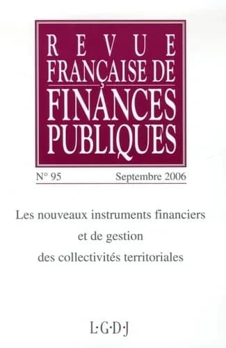 Revue française de finances publiques Tome 95