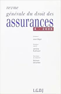 Revue générale de droit des assurances Tome 4