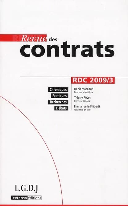 Revue des contrats n 3