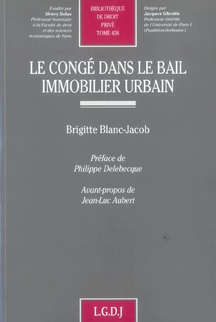 Le congé dans le bail immobilier urbain