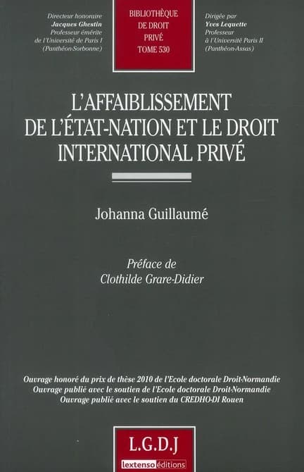 L'affaiblissement de l'État-nation et le droit international privé