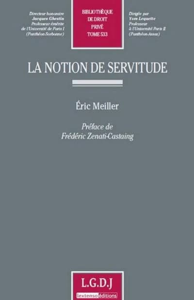La notion de servitude