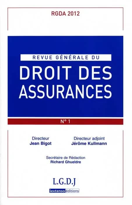 Revue generale de droit des assurances n 1