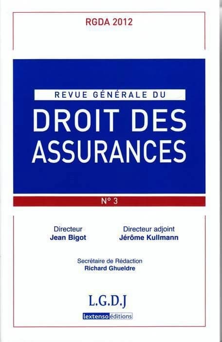 Revue generale de droit des assurances n 3