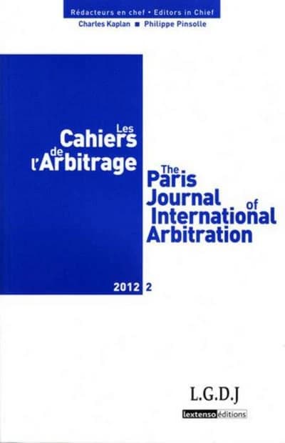 Les cahiers de l'arbitrage n.2012