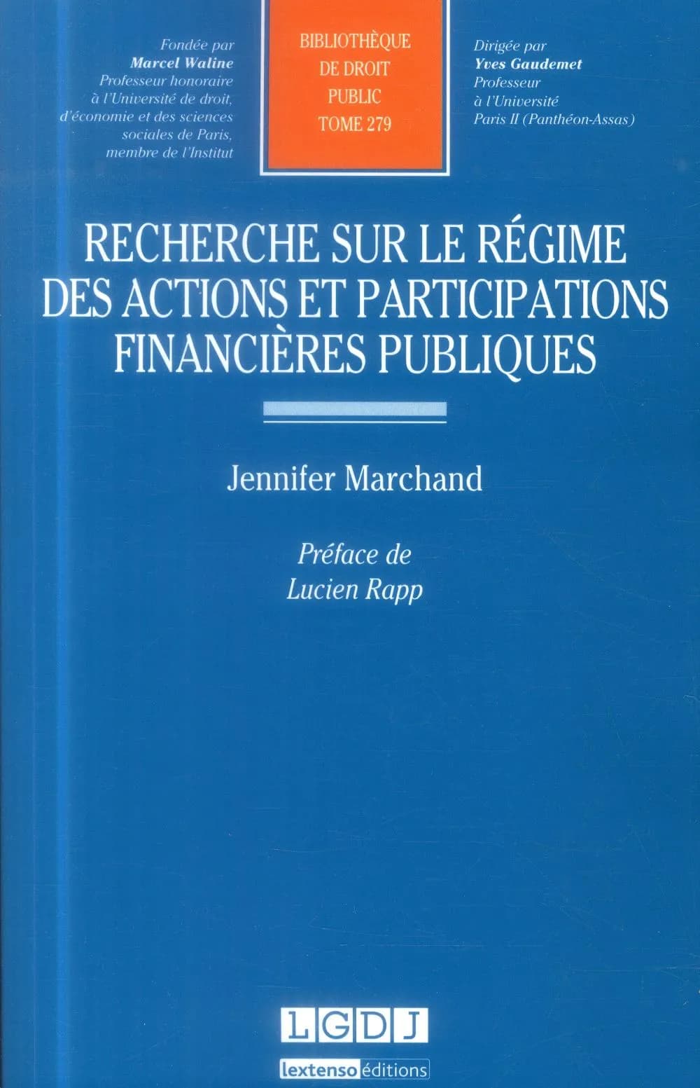 Recherche sur le régime des actions et participations financières publiques