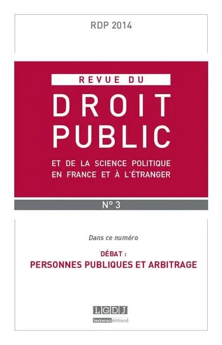 Revue du droit public n 3 2014