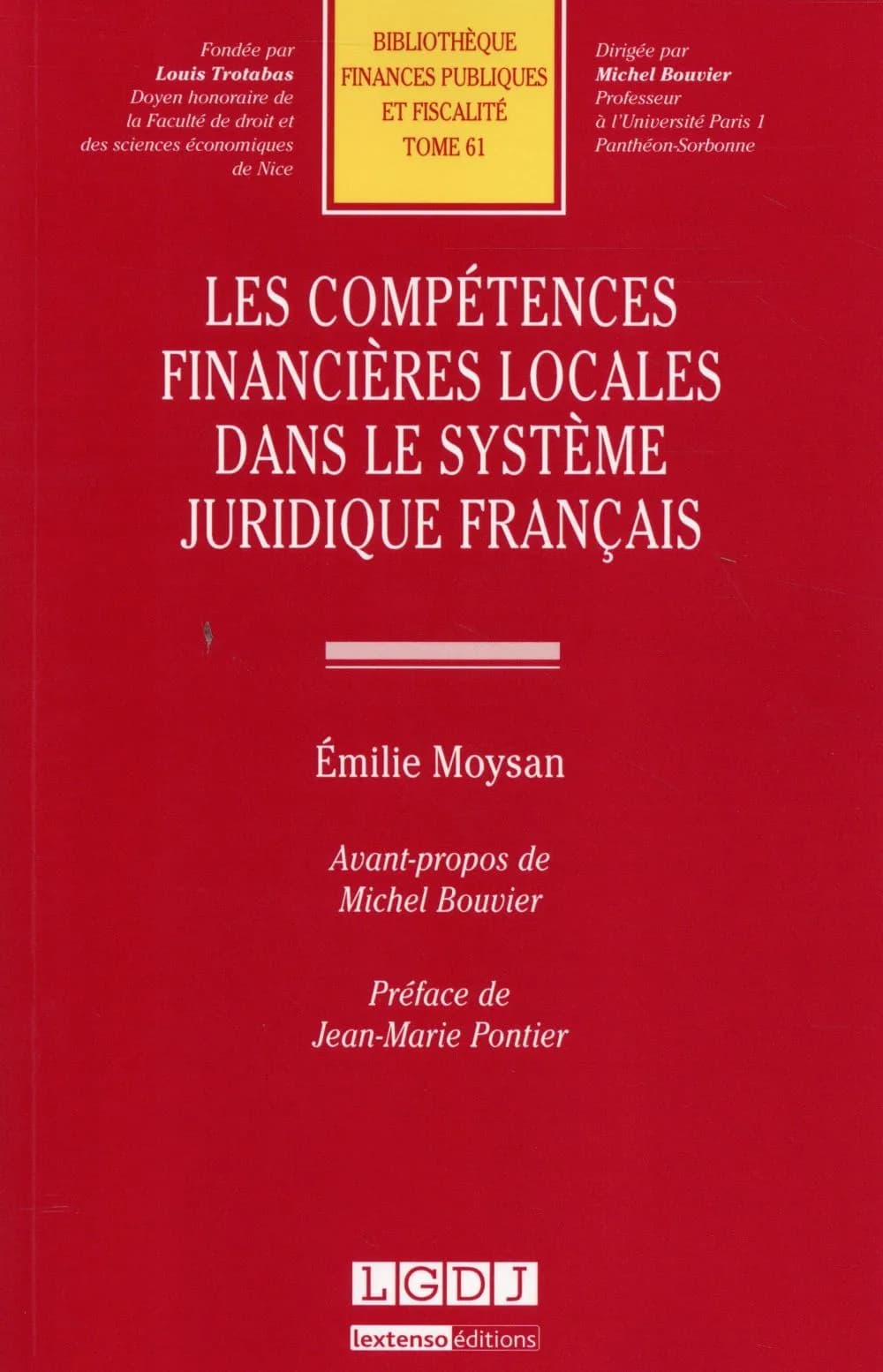 Les compétences financières locales dans le système juridique français