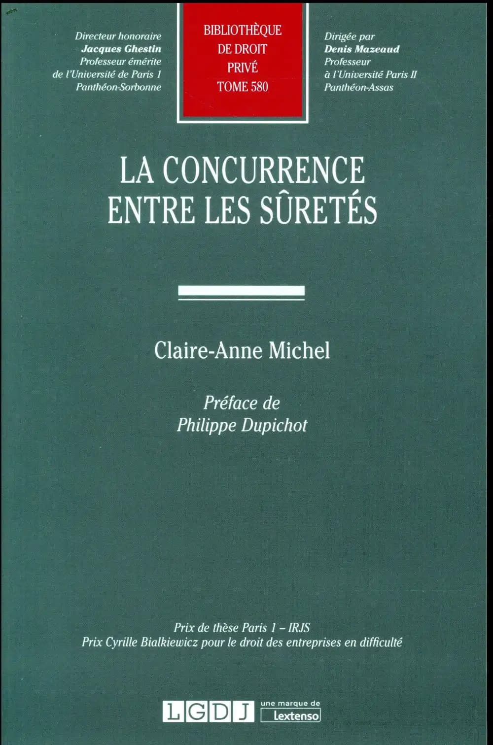 La concurrence entre les sûretés