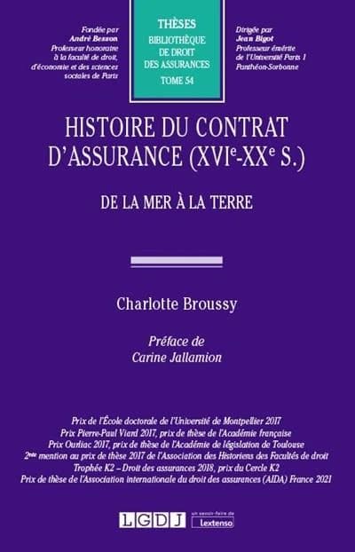 Histoire du contrat d'assurance, XVIe-XXe siècle : de la mer à la terre