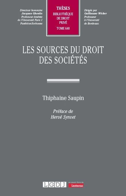 Les sources du droit des sociétés