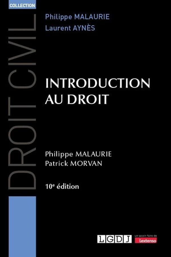Introduction au droit (10e éd., à jour au 1er juin 2024) Philippe Malaurie,... Patrick Morvan,...
