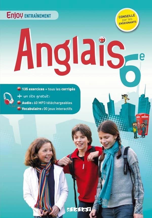 Enjoy english : anglais ; 6ème ; cahier d'entraînement