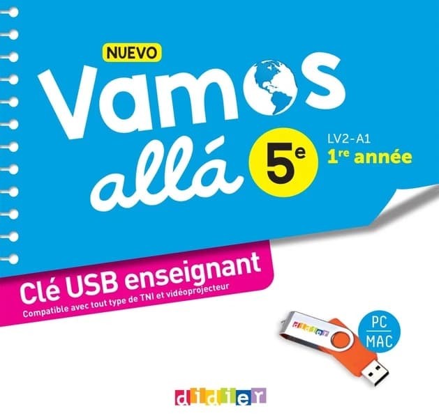 Nuevo Vamos allá Espagnol 5e : LV2-A1, 1re année
